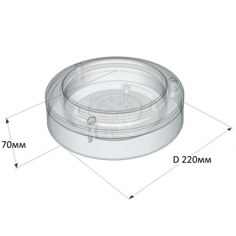 Светодиодный светильник ЖКХ RING 25.2550.850.О85 IP65 (круг)